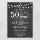 Search for rustic 50th birthday invitations String lights