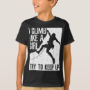 Search for rock climbing kids tshirts Bouldering