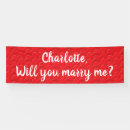 Search for will you marry me banners Red