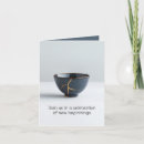 Search for a new beginning invitations Gold