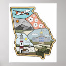 Search for georgia state map art Atlanta