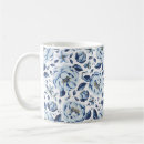 Search for blue flower design mugs Pattern