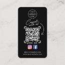 Search for black barcode business cards Social media
