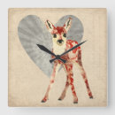 Search for deer clocks Floral