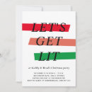 Search for colourful christmas invitations Black and white