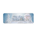 Search for winter party return address labels Blue