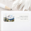 Search for mountain wedding return address labels Modern elegant
