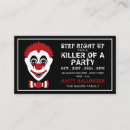 Search for clown halloween invitations Horror