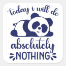 Search for funny tired stickers Panda