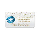 Search for gold lips return address labels Lipstick