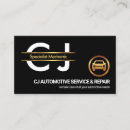 Search for auto body business cards Mechanic