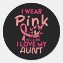 Search for breast cancer aunt stickers Wear