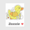 Search for cute white duck stickers Cartoon