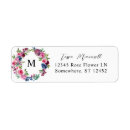 Search for blue and pink return address labels Modern
