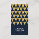 Search for triangle business cards Geometric