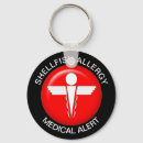 Search for allergy key rings Red