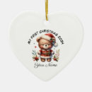 Search for teddy christmas tree decorations Cute bear