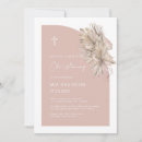 Search for pink girl christening invitations Floral