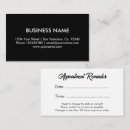 Search for template appointment cards Simple