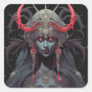 Search for demons square stickers Horror