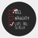Search for naughty or nice list stickers Make