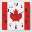 Search for maple leaf clocks World flags