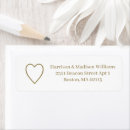 Search for gold heart return address labels Baby shower