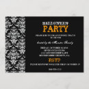 Search for damask halloween invitations Dark