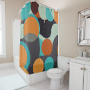 Search for orange and teal shower curtains Abstract