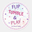 Search for tumble party stickers Birthday