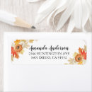 Search for fall leaves wedding return address labels Autumn