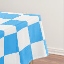 Search for light blue tablecloths Chequerboard