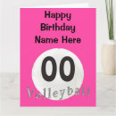 Search for volleyball birthday cards For kids