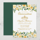 Search for yellow quinceanera invitations Gold