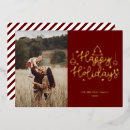 Search for letter christmas cards Real gold foil