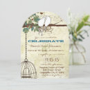Search for love doves wedding invitations Rustic