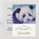 Search for panda 1st birthday invitations Black and white