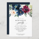 Search for modern floral 70th birthday invitations Adult birthday party