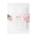 Search for invitation belly bands Blush pink