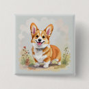 Search for corgi badges Illustration