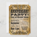 Search for country western anniversary invitations Vintage