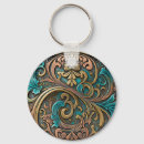 Search for leather look key rings Western