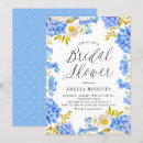 Search for blue hydrangea bridal shower invitations Botanical