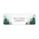Search for evergreen wedding return address labels Elegant