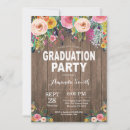 Search for watercolor flowers graduation invitations High school graduation