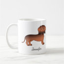Search for red haired mugs Wiener dog