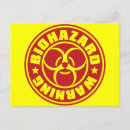 Search for hazard horizontal postcards Warning