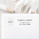 Search for college graduation return address labels Minimalist