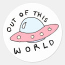 Search for cute alien stickers Outer space