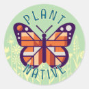 Search for native plant stickers Monarch butterfly